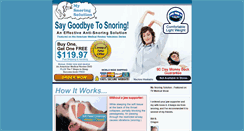 Desktop Screenshot of mysnoringsolution.com